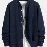 Long Sleeve Stand Collar Shirt