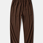 Long Sleeved Contrast Corduroy Hooded Shirt & Corduroy Pants Set
