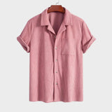 SHORT SLEEVE CUBAN SHIRT FOR MEN