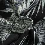 Tropical Plants Print Shirt & Drawstring Swim Shorts Set