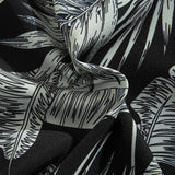Tropical Plants Print Shirt & Drawstring Swim Shorts Set