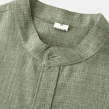Long Sleeved Stand Collar Shirt
