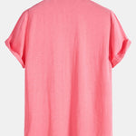 Cotton Blend Lapel Shirts #This Item Will Shrink After Washing, So We