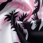 Palm Tree Print Shirt & Swim Shorts Set