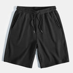 Waffle V-neck Polo & Drawstring Knitted Waffle Shorts Set