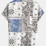 Paisley Print Shirt & Swim Shorts Set