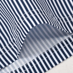 Island Sailing Print Shirt & Vertical Striped Drawstring Swim Shorts Set