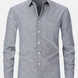 Long Sleeve Pocket Button Up Oxford Shirt