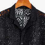 Floral Lace Cuban Shirt