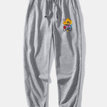 Graffiti Bear Print Relax Fit Crew Neck Sweatshirt & Jogging Pants Set