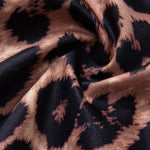 Leopard Patchwork Stand Collar Shirt
