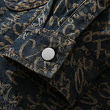 EMBROIDERED DENIM JACKET FOR MEN