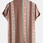 Elephant Geometric Print Shirt