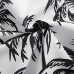 Relax Fit Palm Tree Print Shirt & Palm Tree Print Swim Short Set
