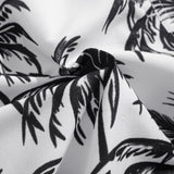 Relax Fit Palm Tree Print Shirt & Palm Tree Print Swim Short Set