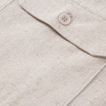 Linen Rayon Blend Pocket Utility Shirt