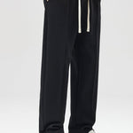 Line Dachshund Print Sweatshirt & Pleated Pintuck Sweatpants Set