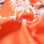 Palm Tree Tropical Flora Print Shirt & Swim Shorts Set