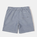 Island Sailing Print Shirt & Vertical Striped Drawstring Swim Shorts Set