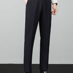 Contrast Textured Knit Polo & Slim Fit Tapered Trousers Set