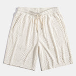 Animal Texture Terry Cuban Shirt & Shorts Set