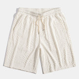 Animal Texture Terry Cuban Shirt & Shorts Set