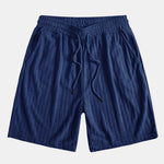 Striped Terry Cuban Shirt & Striped Terry Cuban Shorts Set