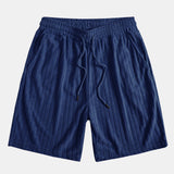 Striped Terry Cuban Shirt & Striped Terry Cuban Shorts Set