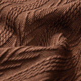 Texture Jacquard Cuban Shirt & Crinkled Textured Drawstring Shorts Set
