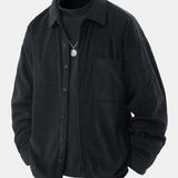 Relax Fit Button Up Corduroy Shirt