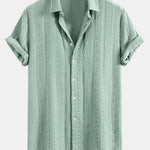 Geometry Jacquard Button Up Shirt