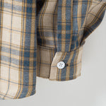 Button Up Contrast Hooded Plaid Shirt