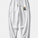 Cool Bear Print Relax Fit Crew Neck Sweatshirt & Jogging Pants Set