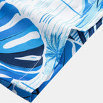 Leaf Island Print Shirt & Drawstring Swim Shorts Set