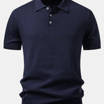 Basic Knit Polo & Knit Shorts Set