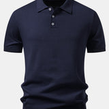 Basic Knit Polo & Knit Shorts Set