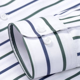 Long Sleeve Stripe Button Up Shirt