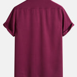 Solid Color Lapel Basic Shirts
