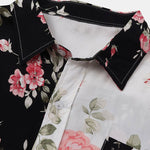 Two Tone Floral Print Shirt