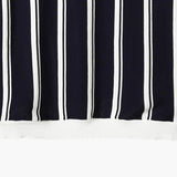 Contrast Vertical Stripe Half-Zip Knit Polo
