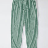Corduroy Button Up Short Sleeved Shirt & Corduroy Pants Set