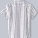 Cotton Striped Button Up Shirt