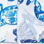 Turtle Print Shirt & Striped Swim Shorts Set