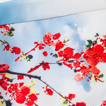 Oriental Ink Painting Shirt & Man Mid Length Drawstring Swim Shorts Set