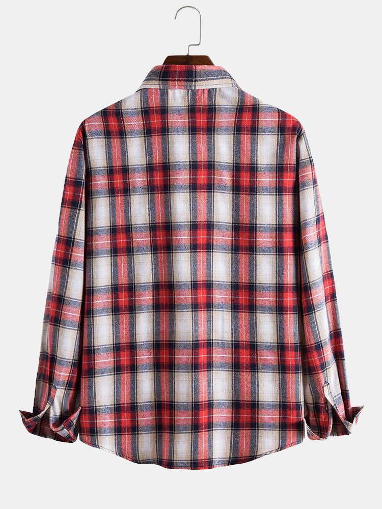 Regular Red Plaid Shirt