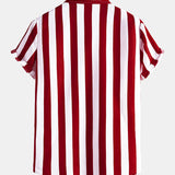 Wide Stripes Stand Shirts