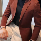 LAPEL KNIT BLAZER FOR MEN