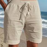 LINEN BEACH SHORTS FOR MEN