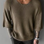 TEXTURED KNIT PULLOVER FOR MEN