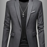 SKINNY LAPEL BLAZER FOR MEN